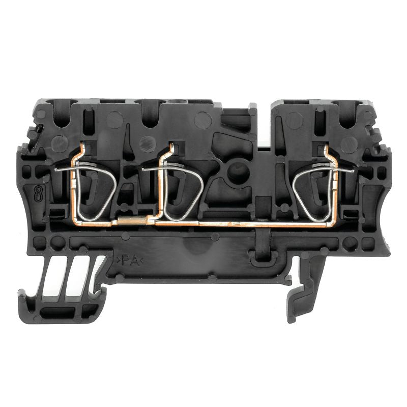 1683410000 - Black 2.5 mm² Feed-Through Terminal, 800V, 24A  (Pack of 100)