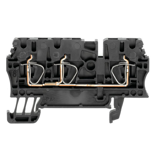 1683410000 - Black 2.5 mm² Feed-Through Terminal, 800V, 24A  (Pack of 100)