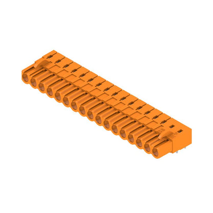 1648460000 - 5.08mm 17-Pole Female PCB Connector, THT, 90° Angle  (Pack of 18)