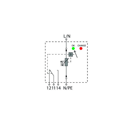 2591030000 - Low Voltage Surge Protector for Single-Phase TN Systems