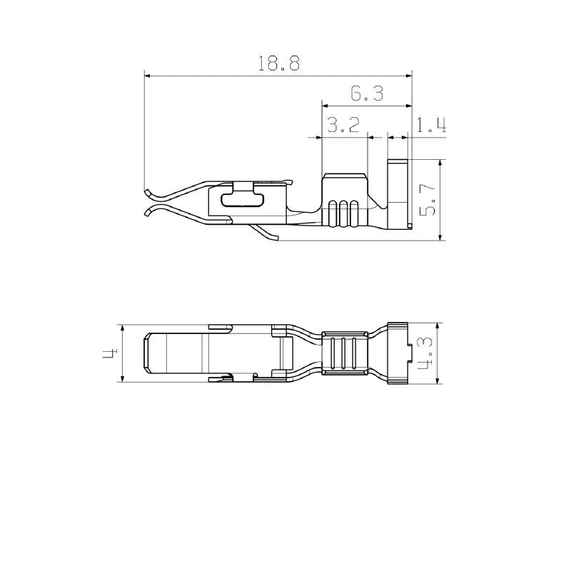 1567070000 - RoHS PCB Connector 2.5mm² with Crimp Tinned Contacts  (Pack of 250)