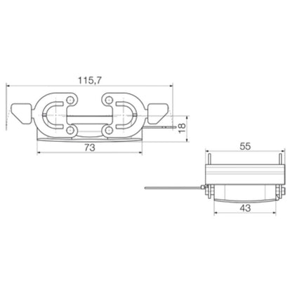 1665240000 - IP65 Diecast Aluminum Enclosure for Size 4 Installation