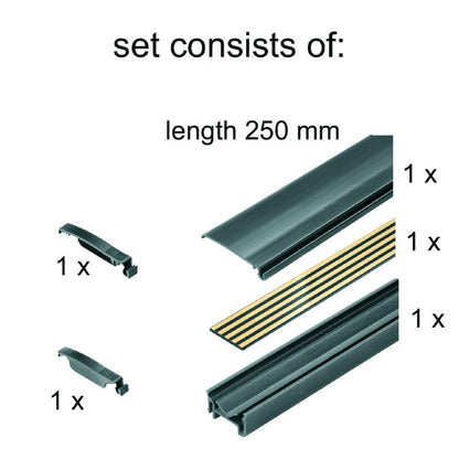 1335150000 - 250mm Mounting Rail Bus System, RoHS Compliant