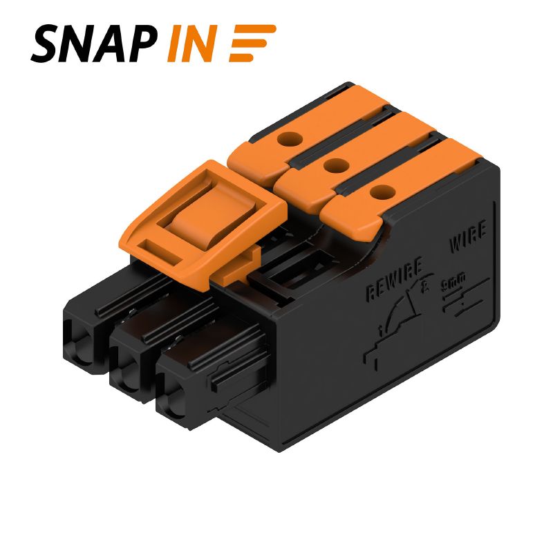 2790450000 - 5mm Pitch 3-Pole PCB Female Connector with SNAP IN Feature  (Pack of 114)