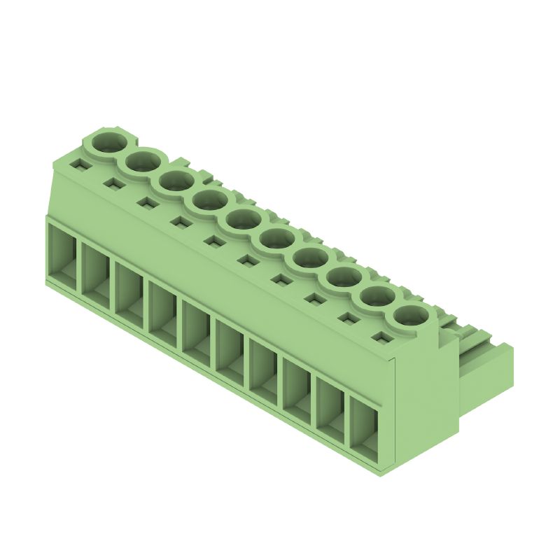 1205040000 - 10-Pole 180° Female Plug Connector with 5mm Spacing  (Pack of 36)
