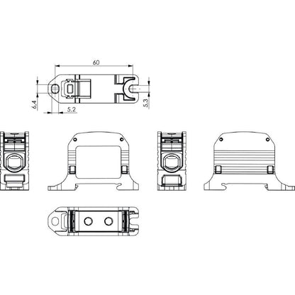 2502560000 - 50mm² Terminal Block, 150A, 1000V, RoHS Compliant  (Pack of 9)