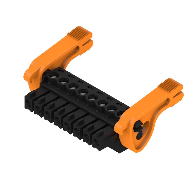 2442540000 - 8-Pole 3.81mm Female PCB Plug Connector with Clamping Yoke  (Pack of 50)