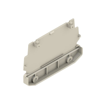 1188660000 - 22mm PA 66 End Plate in Pebble Grey  (Pack of 10)