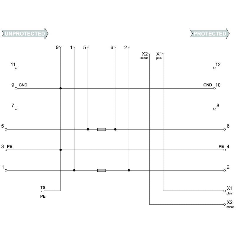 8951770000 - VSPC BASE for Two-Pair Cables with Remote Monitoring