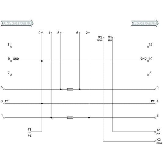 8951770000 - VSPC BASE for Two-Pair Cables with Remote Monitoring