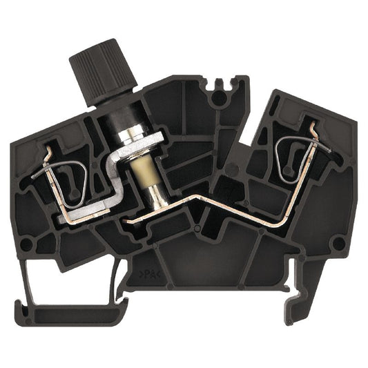 1826050000 - Black 2.5mm² Fuse Terminal with Tension-Clamp Connection  (Pack of 20)