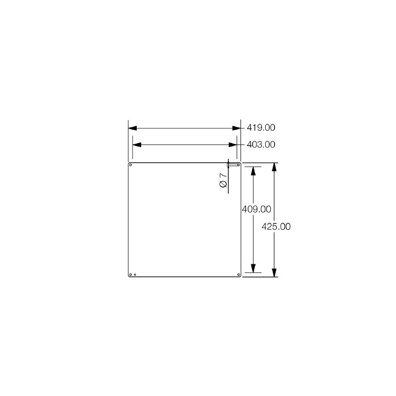 1193870000 - Compact Stainless Steel Terminal Box 425mm High, RoHS Compliant