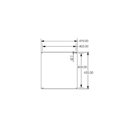 1193870000 - Compact Stainless Steel Terminal Box 425mm High, RoHS Compliant