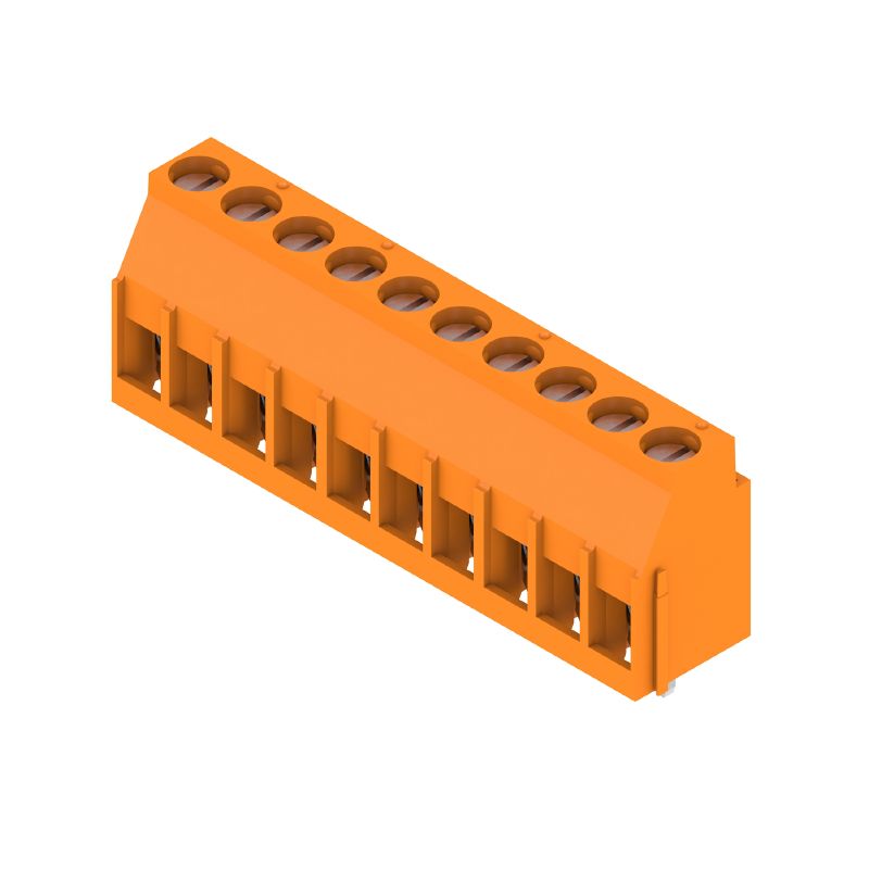 1001780000 - 5mm 10-Pole Circuit Board Terminals with 90° Orientation  (Pack of 36)