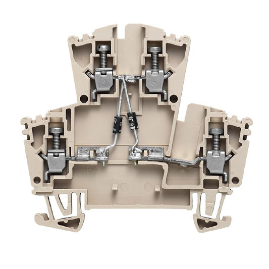 8014670000 - 2.5mm² Screw Terminal Block, 4 Connections, 400V  (Pack of 25)