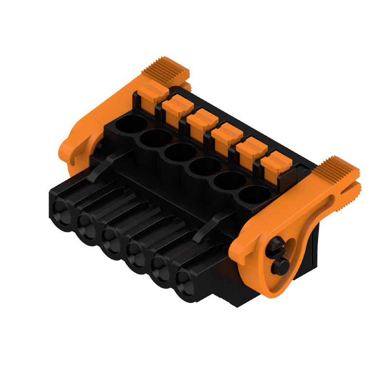 1000450001 - 5.08mm PCB Connector, 6 Poles, Push-In Design  (Pack of 42)