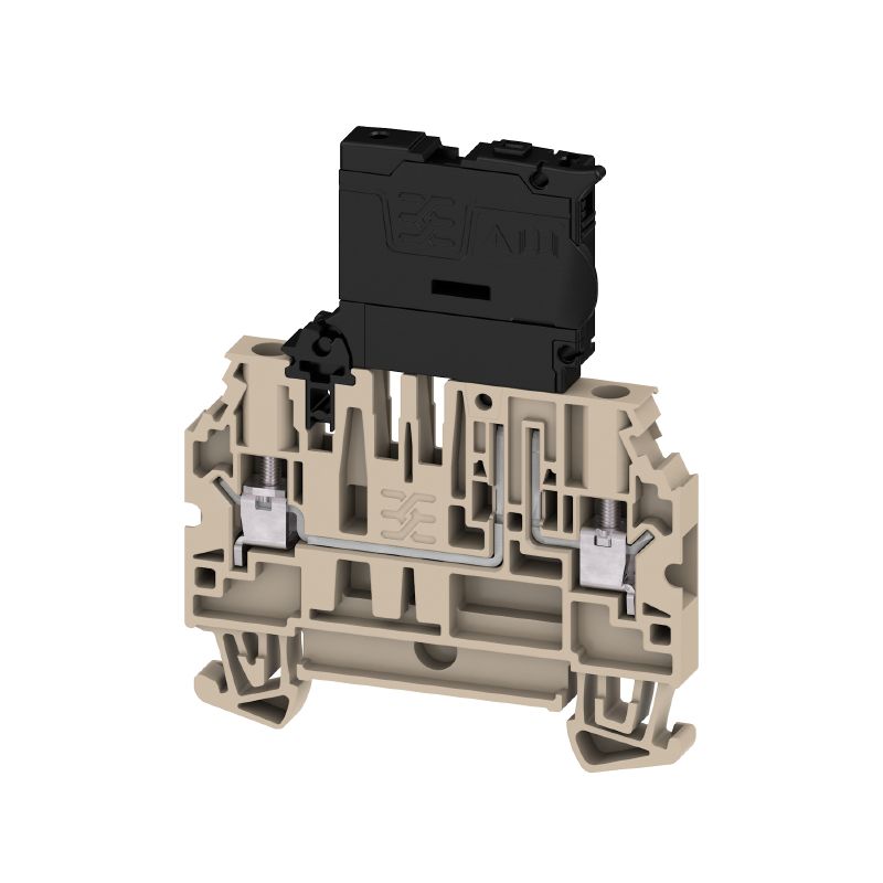 2893010000 - Dark Beige Fuse Terminal 4 mm², 6.3 A for TS 35 Rail  (Pack of 50)