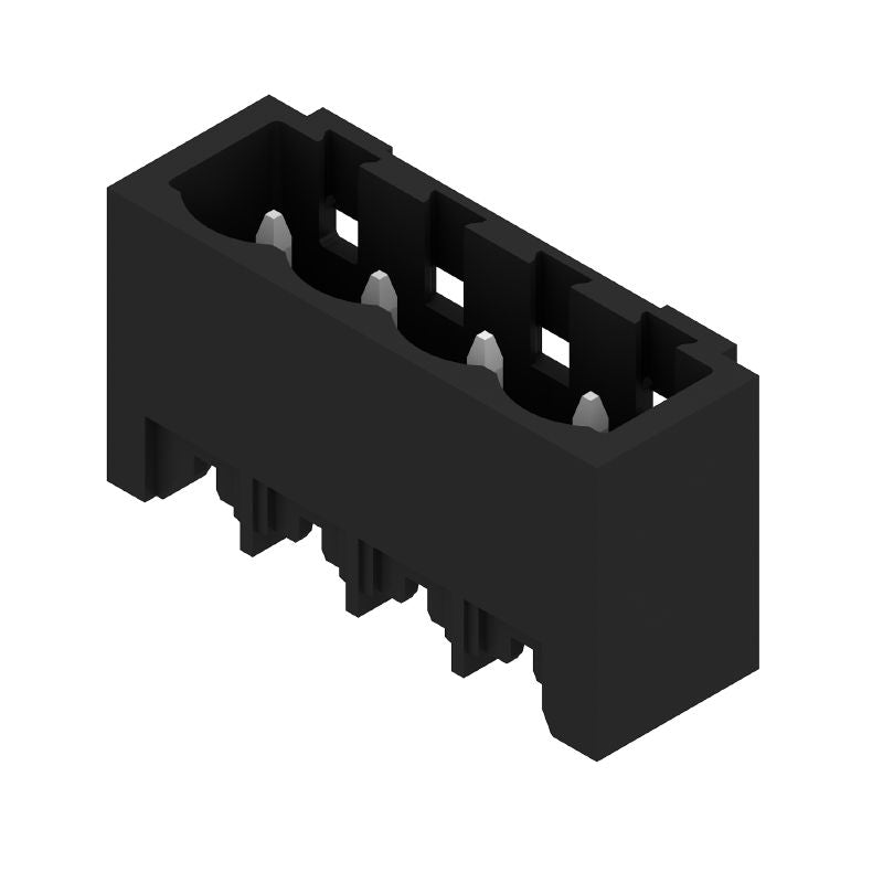 1797890000 - 5.00mm Male PCB Connector, 4 Poles, Black, Solder Pins  (Pack of 250)