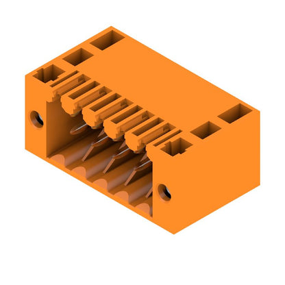 1756020000 - 10-Pole Orange PCB Connector with 3.5mm Pins at 90° Angle  (Pack of 72)