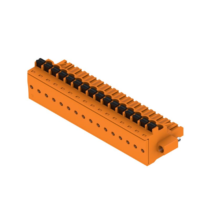 1002230000 - 16-Pole 90° PCB Connector with Push-In Clamping Method  (Pack of 18)
