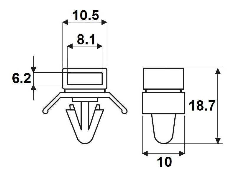 1279200000 - UV-Resistant Plastic Cable Ties, 6.2 x 8.1mm, 80N Strength  (Pack of 100)