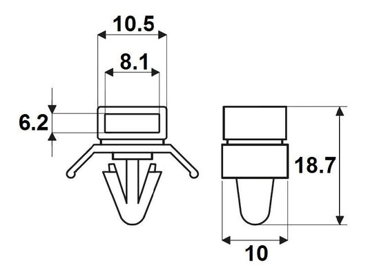 1279200000 - UV-Resistant Plastic Cable Ties, 6.2 x 8.1mm, 80N Strength  (Pack of 100)