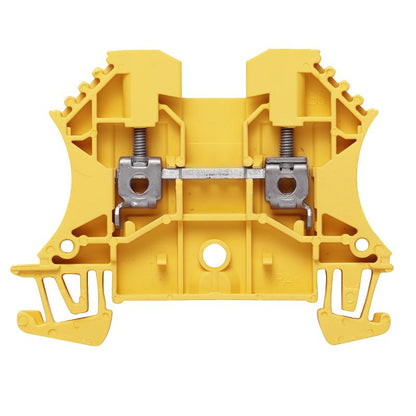 1020020000 - Yellow 2.5mm² Terminal Block with 2 Connections, 24A Rating  (Pack of 100)