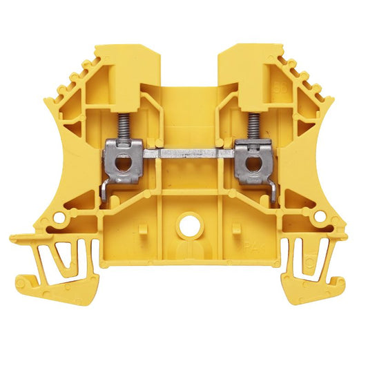 1020020000 - Yellow 2.5mm² Terminal Block with 2 Connections, 24A Rating  (Pack of 100)