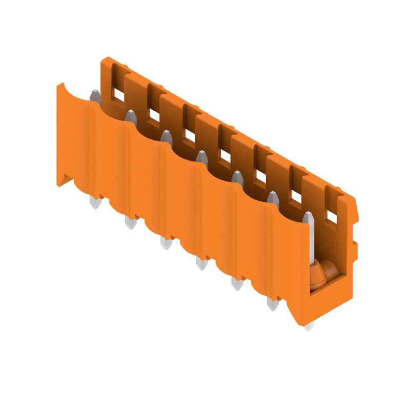 1581370000 - Orange 7-Pole 5.00mm PCB Connector with THT Solder Pins  (Pack of 50)