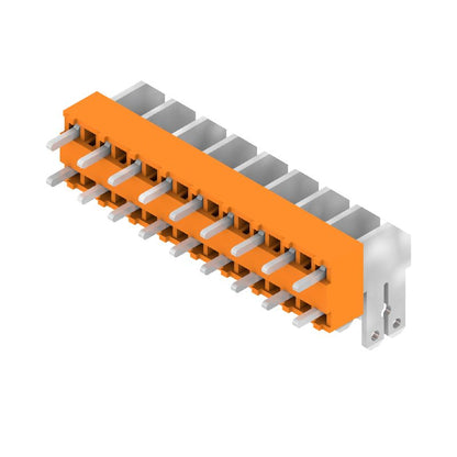 9511480000 - 5.00mm Orange PCB Terminal, 9-Pole, 90° Solder Connection  (Pack of 50)