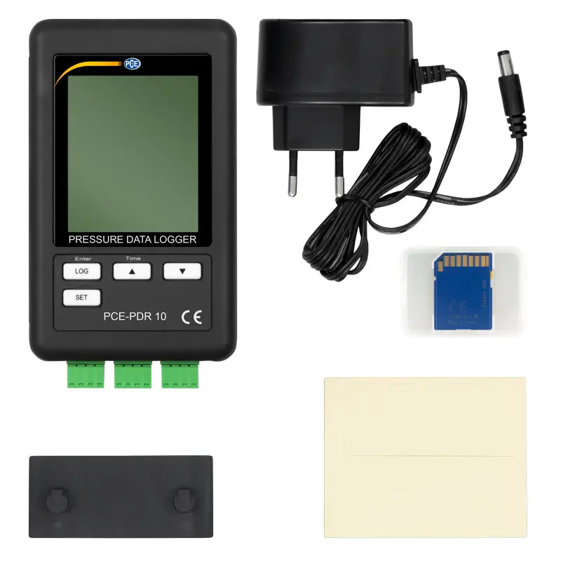 PCE-PDR 10 - Wall-Mounted Pressure Data Logger with 3 Sensor Inputs