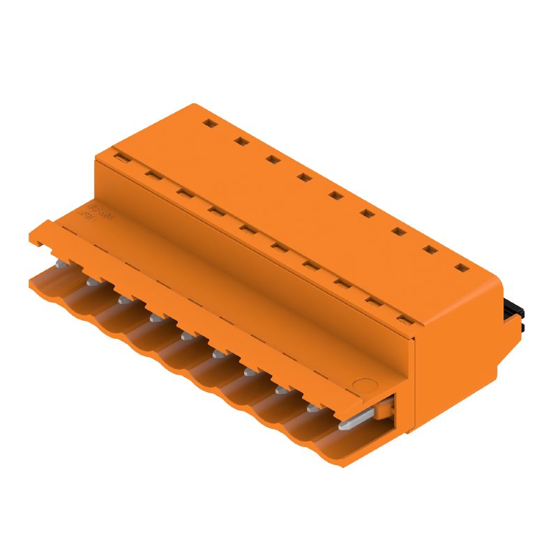 1335410000 - 5.08mm Male PCB Connector | 10 Poles at 180° Angle  (Pack of 36)