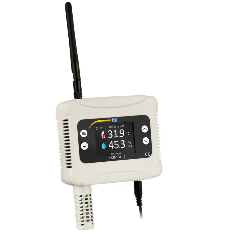 PCE-THT 10 - Wall-Mounted Climate Meter with 12800 Data Points Storage