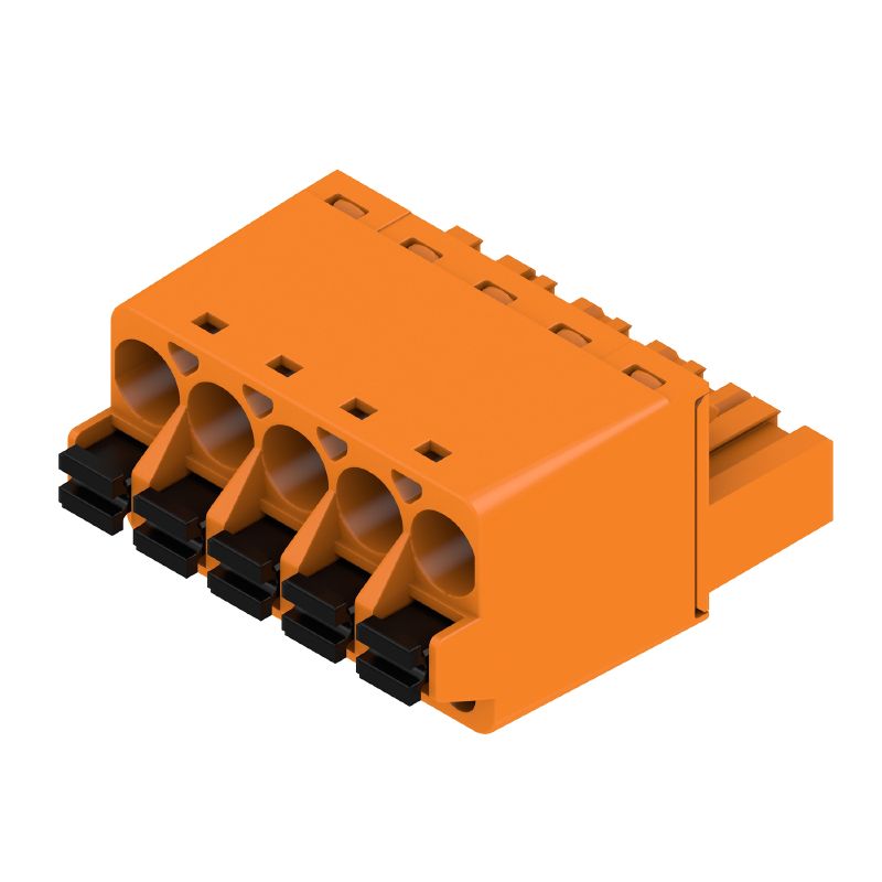 1017890000 - 5-Pole PCB Female Connector, 5mm Pitch, PUSH IN Design  (Pack of 72)