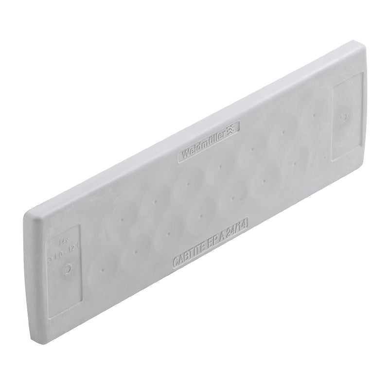 2743550000 - Grey Cable Entry Plate 44mm x 142mm x 12mm, TPE Material  (Pack of 10)