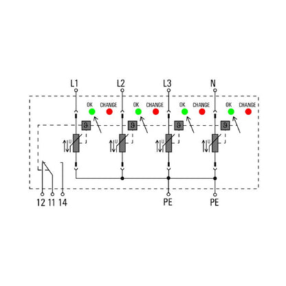 2591560000 - Low Voltage Surge Arrester with Remote Contact Functionality