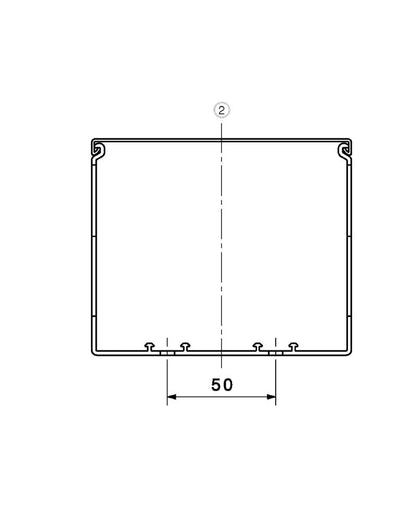 2588890000 - 40mm x 120mm PVC Cable Duct with Lid and Slotted Panels  (Pack of 20)