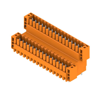 1641310000 - 32-Pole 3.50mm PCB Connector with Elbow, Tinned Orange Finish  (Pack of 10)