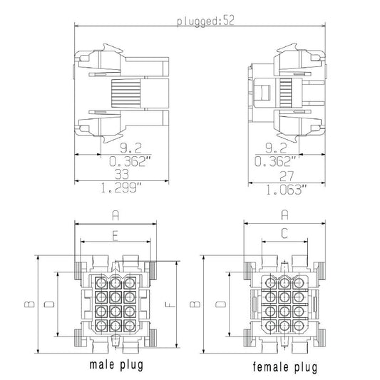 1418100000 - 24-Pole PCB Connector, 5mm Pitch, 17A Crimp Plug  (Pack of 20)