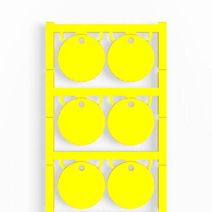 1266130000 - Yellow ClipCard Marker 30x30mm with 3.5mm Hole  (Pack of 60)