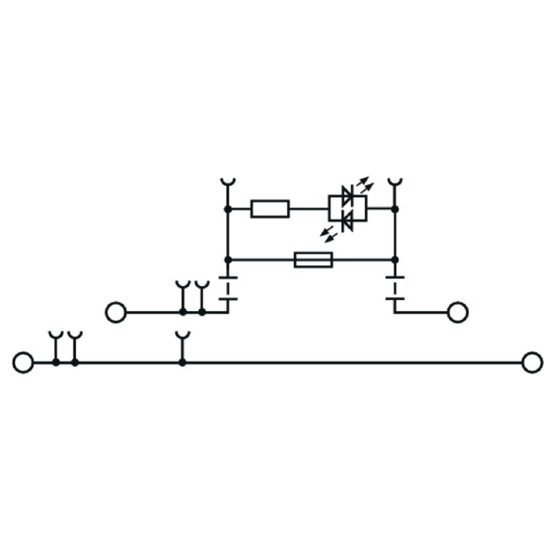 2893970000 - 6.3 A Dual-Level Fuse Terminal for 4 mm² Wiring  (Pack of 50)
