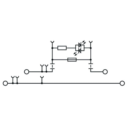 2893970000 - 6.3 A Dual-Level Fuse Terminal for 4 mm² Wiring  (Pack of 50)