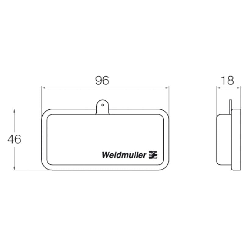 1215910000 - HDC 10B Heavy-Duty Connector, 76mm x 46mm, IP20 Protection  (Pack of 20)