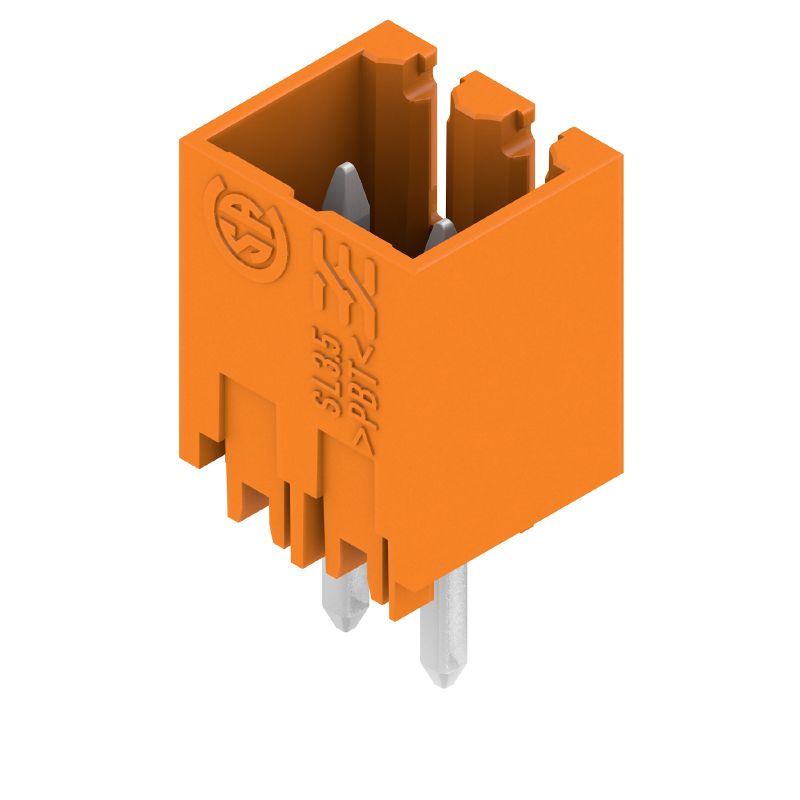 1604620000 - 3.5mm THT PCB Connector, 2 Poles, 180° Elbow, Orange  (Pack of 100)