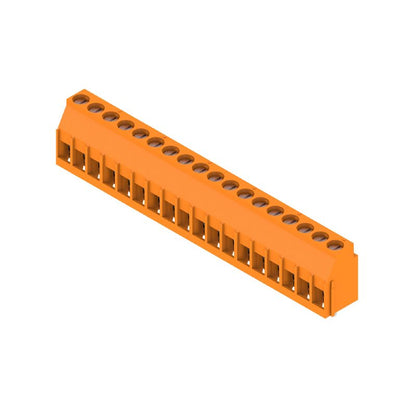 1251360000 - 5mm Pitch Orange PCB Terminal with 18 Poles and 3.2mm Pin  (Pack of 18)
