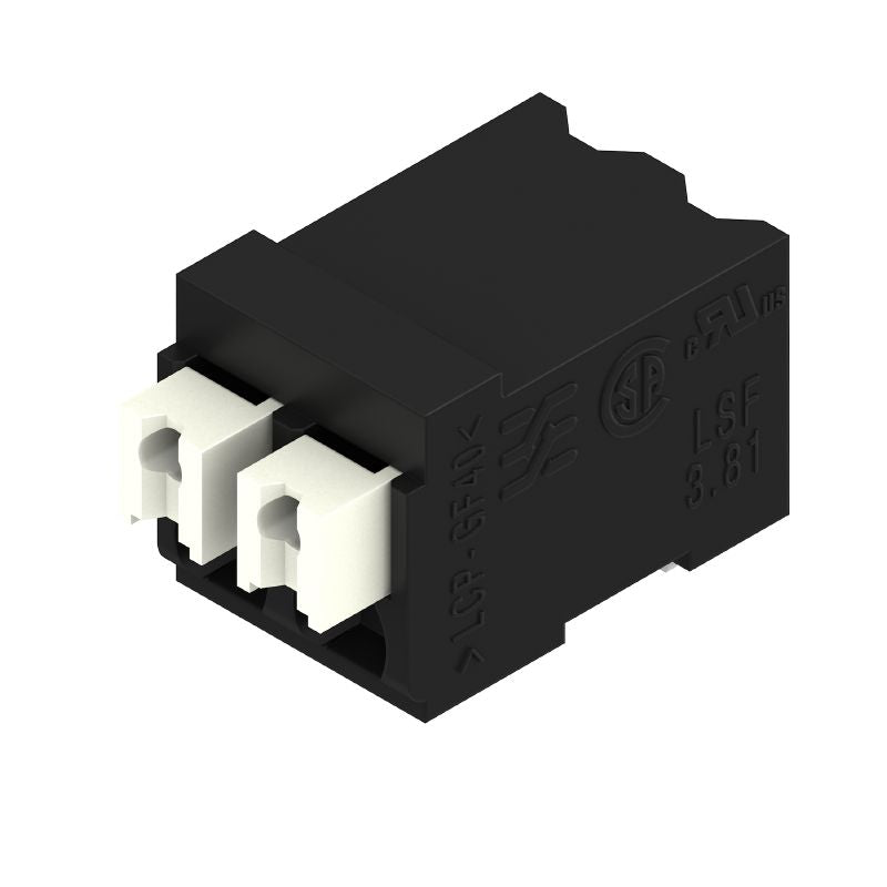 1875170000 - 3.81mm Black Terminal with 90° Angle & PUSH IN Mechanism  (Pack of 265)