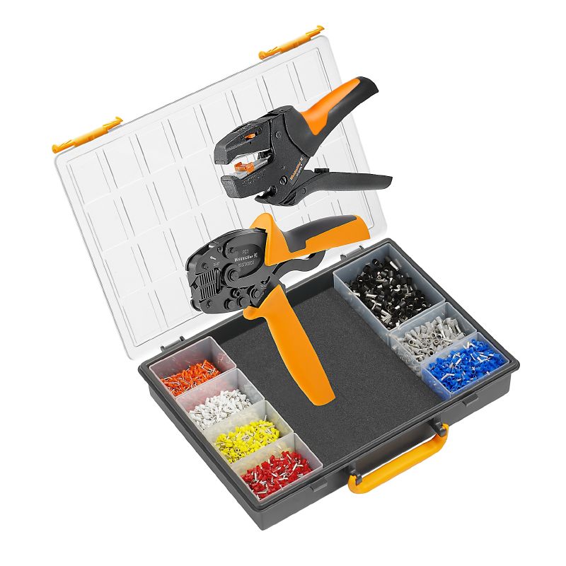 9028650000 - Versatile Crimping Tool Set with Wire Ferrules in Case