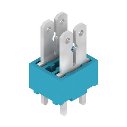 6385370000 - 5mm Pitch Blue PCB Terminal with 180° Orientation  (Pack of 100)