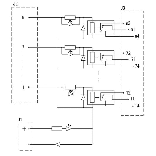 1457050000 - 24V DC Relay with Tension-Clamp Connection, 4.5A Output