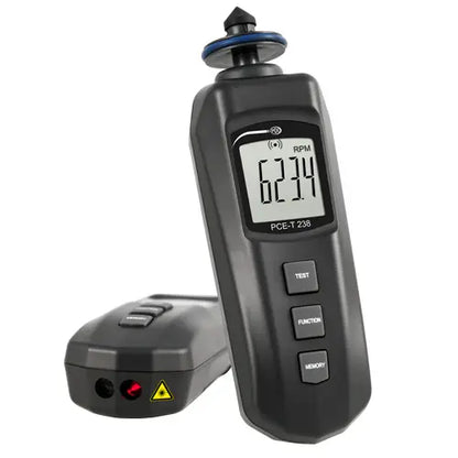 PCE-T 238 - Battery-Powered Handheld Tachometer for Speed Measurement